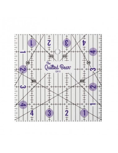 Righello Patchwork Anti Scivolo 5,5 x 5,5 pollici - The Quilted Bear The Quiled Bear - 1