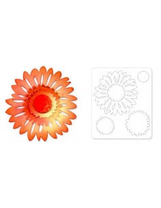 Sizzlits Die - Flower, Daisy by Scrappy Cat Sizzix - Big Shot - 1