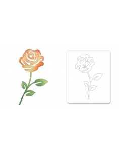 Sizzlits Die - Flower, Rose 2 by Scrappy Cat Ellison - 1