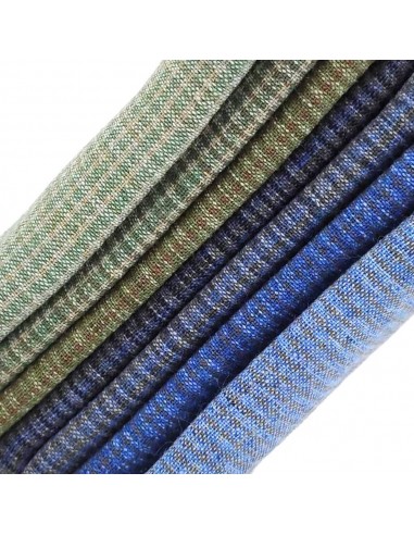 7 Tessuti Giapponesi 33 x 35 cm, colori misti blu, azzurro, verde acqua Cosmo Textiles - 1