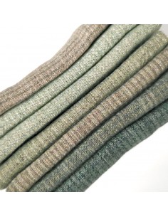 7 Tessuti Giapponesi 33 x 35 cm tinti in filo - verde Cosmo Textiles - 1