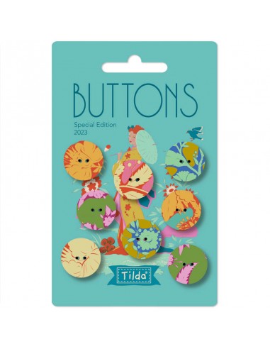 Tilda Bloomsville Abloom Yellow Teal...