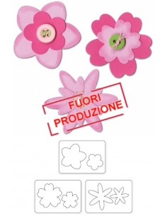 Sizzlits Die Set 3PK - Flower Layers Set 3 by Rachael Bright Ellison - 1