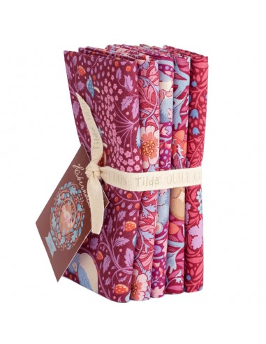 Tilda Hibernation Fat Quarter Bundle 5 fabrics Hibiscus Tilda Fabrics - 1