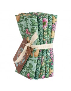 Tilda Hibernation Fat Quarter Bundle 5 fabrics Sage Tilda Fabrics - 1