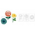Sizzlits Die Set 3PK - Garden Variety Set by Scrappy Cat Sizzix - Big Shot - 1