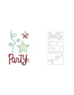Sizzlits Die Set 3PK - Party Set 2 by Karen Burniston Ellison - 1