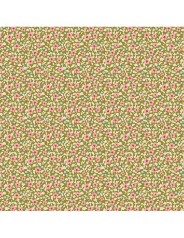 Tilda Brie Basics, Brie Green Tilda Fabrics - 1