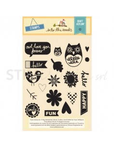Stamp Set 19pcs - Clear Decorative Stamps - Into the Woods Creative Rox - 1