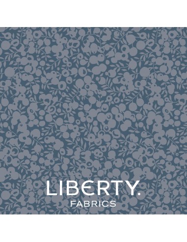 Wiltshire Shadow Denim, Tessuto Azzurro Denim tono su tono - Liberty Fabrics Liberty Fabrics - 1