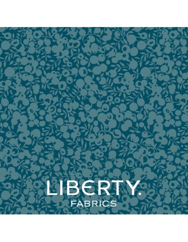 Wiltshire Shadow Azure, Tessuto Azzurro tono su tono - Liberty Fabrics Liberty Fabrics - 1