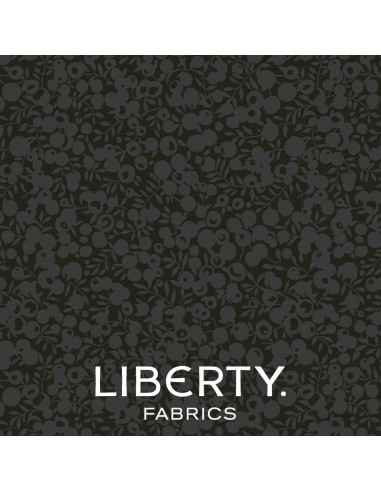 Wiltshire Shadow Black, Tessuto Nero tono su tono - Liberty Fabrics Liberty Fabrics - 1