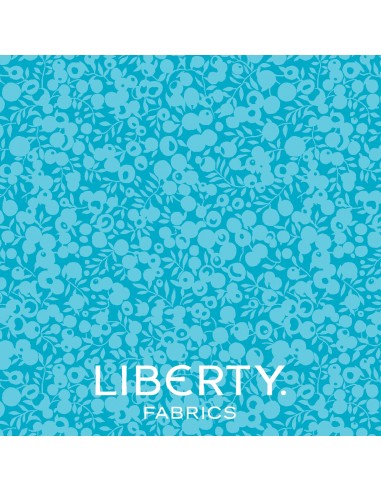 Wiltshire Shadow Pool Blue, Tessuto Azzurro Piscina tono su tono - Liberty Fabrics Liberty Fabrics - 1