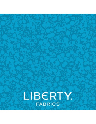 Wiltshire Shadow Turquoise, Tessuto Turchese tono su tono - Liberty Fabrics Liberty Fabrics - 1