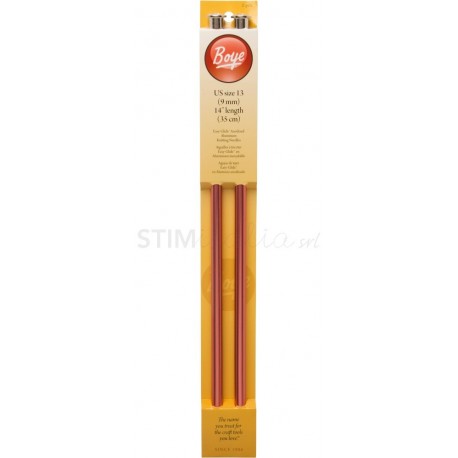 Straight Aluminium Knitting NeedlesDiameter 9mmLength 14" Simplicity - 1