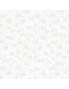Lasenby Silhouette White on White Snowdrop Spot, Tessuto Bianco con bucaneve tono su tono - Liberty Fabrics Liberty Fabrics - 1
