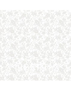 Lasenby Silhouette White on White Maddsie Blossom, Tessuto Bianco con rampicanti tono su tono - Liberty Fabrics Liberty Fabrics