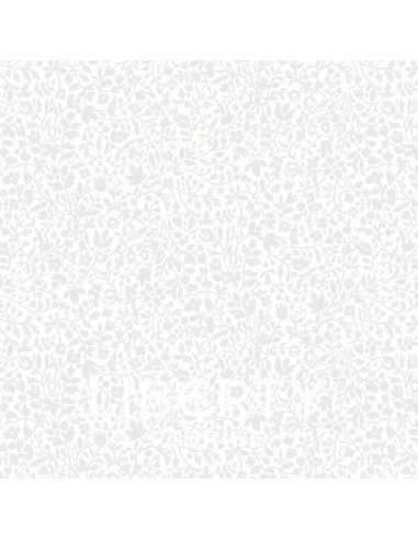 Lasenby Silhouette White on White Garden Walk, Tessuto Bianco con piccoli fiori tono su tono - Liberty Fabrics Liberty Fabrics -