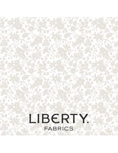 Lasenby Silhouette Cream on Cream Maddsie Blossom, Tessuto Crema con rampicanti tono su tono - Liberty Fabrics Liberty Fabrics -