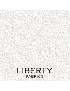 Lasenby Silhouette Cream on Cream Garden Walk, Tessuto Crema con piccoli fiori tono su tono - Liberty Fabrics Liberty Fabrics -