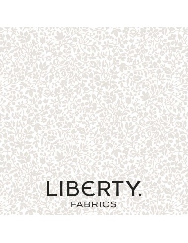 Lasenby Silhouette Cream on Cream Garden Walk, Tessuto Crema con piccoli fiori tono su tono - Liberty Fabrics Liberty Fabrics - 