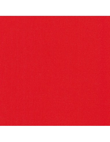 Kona Cotton Poppy, Tessuto Rosso Papavero Tinta Unita - Robert Kaufman Robert Kaufman - 1