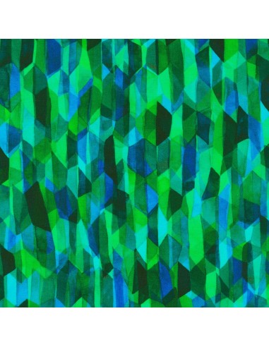 Midnight in the Jungle Forest, Tessuto Geometrico - Robert Kaufman Robert Kaufman - 1