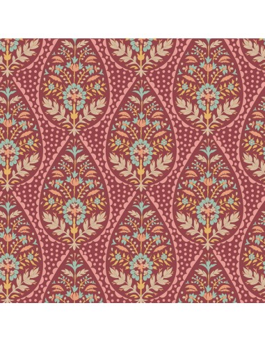 Tilda Sanctuary, Adina Maroon Tilda Fabrics - 2