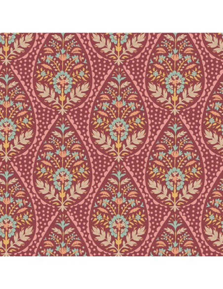 Tilda Sanctuary, Adina Maroon Tilda Fabrics - 2