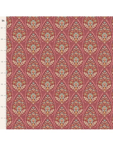 Tilda Sanctuary, Adina Maroon Tilda Fabrics - 1