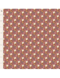 Tilda Sanctuary, Cottonfield Maroon Tilda Fabrics - 1