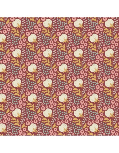 Tilda Sanctuary, Cottonfield Maroon Tilda Fabrics - 2