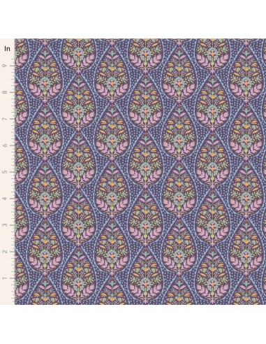 Tilda Sanctuary, Adina Eggplant Tilda Fabrics - 1