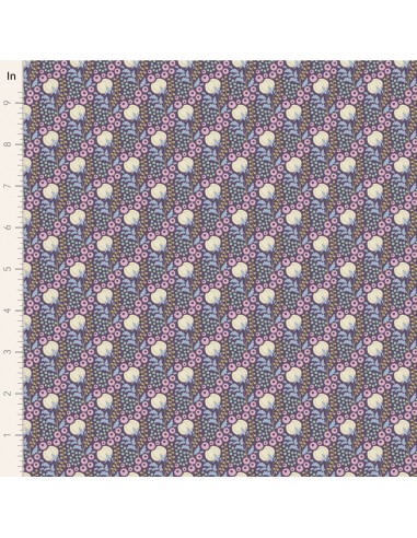 Tilda Sanctuary, Cottonfield Eggplant Tilda Fabrics - 1