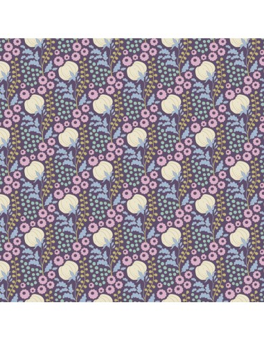 Tilda Sanctuary, Cottonfield Eggplant Tilda Fabrics - 2
