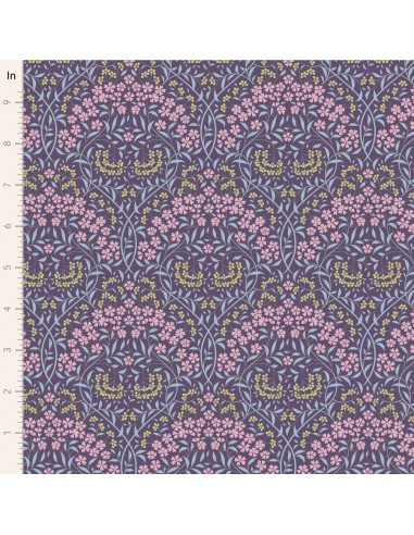 Tilda Sanctuary, Larissa Eggplant Tilda Fabrics - 1