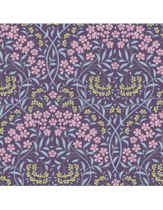 Tilda Sanctuary, Larissa Eggplant Tilda Fabrics - 1 2