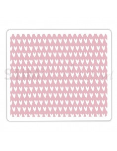 Textured Impressions Embossing Folder - Candy Hearts by Craft Asylum Ellison - 1