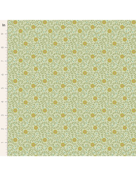 Tilda Sanctuary, Daisydream Pistachio Tilda Fabrics - 1