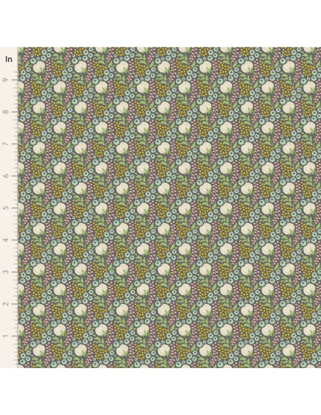 Tilda Sanctuary, Cottonfield Greygreen Tilda Fabrics - 1
