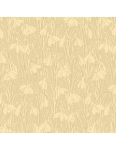 Snowdrop Spot Beeswax, Tessuto Giallo Cera d'Api con Bucaneve tono su tono  - Liberty Fabrics Liberty Fabrics - 1