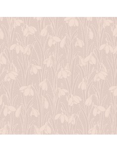 Snowdrop Spot Blush Pink, Tessuto Rosa Blush con Bucaneve tono su tono - Liberty Fabrics Liberty Fabrics - 1