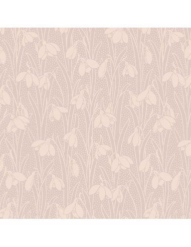 Snowdrop Spot Blush Pink, Tessuto Rosa Blush con Bucaneve tono su tono - Liberty Fabrics Liberty Fabrics - 1