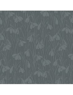 Snowdrop Spot Smoked Glass, Tessuto Vetro Fumè con Bucaneve tono su tono - Liberty Fabrics Liberty Fabrics - 1