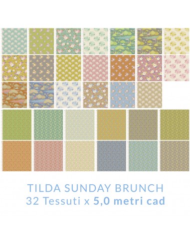 Collezione Tilda Sunday Brunch, 32 tessuti x 5 metri cad. Tilda Fabrics - 1