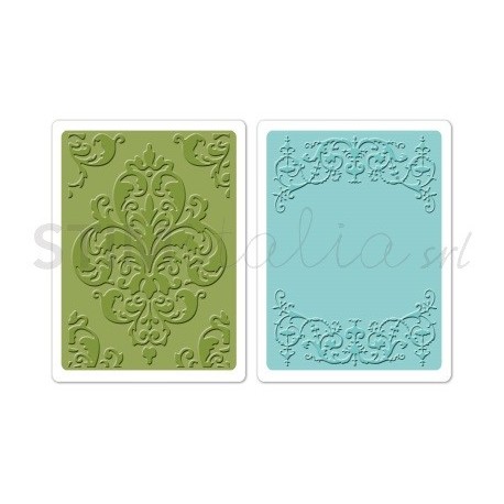 Textured Impressions Embossing Folders 2PK - Elegant Set by Brenda Walton Ellison - 1