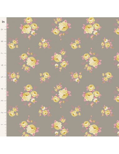 Tilda Sunday Brunch, Mille Grey Tilda Fabrics - 1