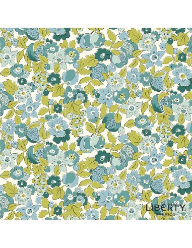 Tree of Life Bountiful Fruits Canopy Greens, Tessuto Verde con Fiori e Frutta - Lyberty Fabrics Liberty Fabrics - 1