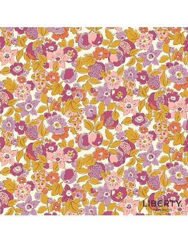 Tree of Life Bountiful Fruits Berry Botanicals, Tessuto Viola con Fiori e Frutta - Lyberty Fabrics Liberty Fabrics - 1