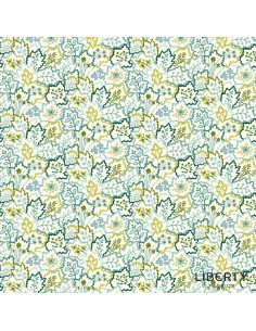 Tree of Life Cascading Leaves  Canopy Greens, Tessuto Verde con Cascata di Foglie - Lyberty Fabrics Liberty Fabrics - 1